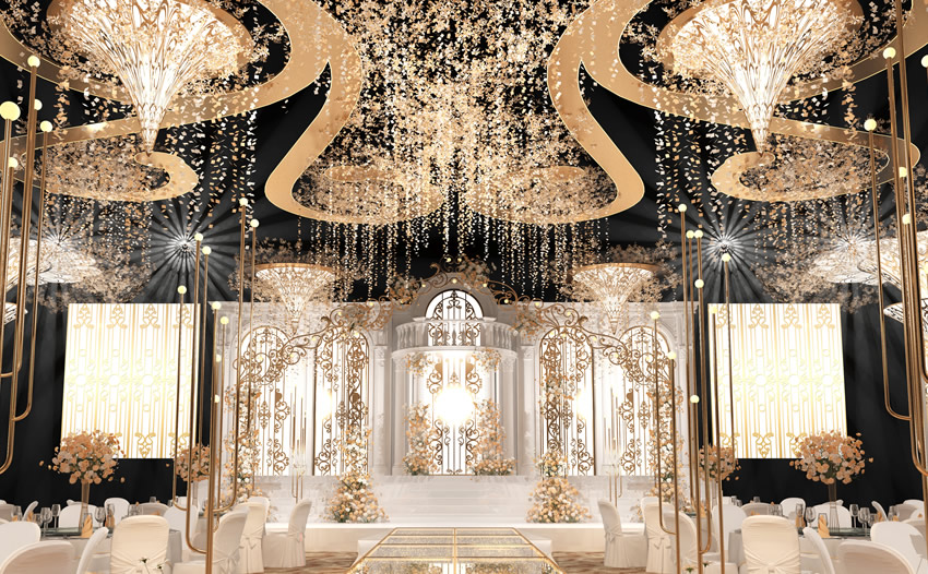 保山花木兰喜事汇金色大厅效果展示